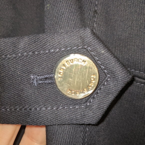Tory Burch Navy Gold Button Wool Blend - Picture 3 of 4